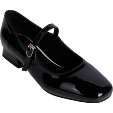 Buckle Ballerinas Shein New Fashion Chunky Heel Pu Leather Women's Comfortable Flat Shoes