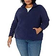 Essentials Jumpers Essentials Amazon Women's Classic-Fit Long-Sleeve Quarter-Zip Polar Fleece Pullover Jacket, Navy
