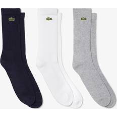 Lacoste Men Socks Lacoste Triple Pack Ankle Socks Grey