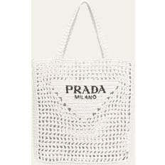 Prada Totes & Shopping Bags Prada Crochet Tote Bag White TU