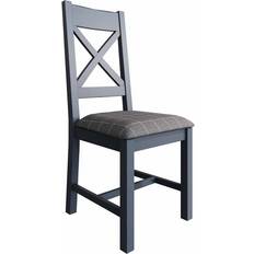 Wool Chairs Upholstered Cross Back DIning Kitchen Chair
