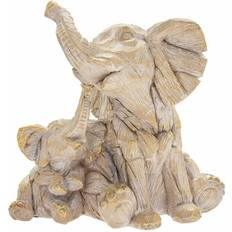 Leonardo Figurines Leonardo Brauner elefant & baby Dekofigur