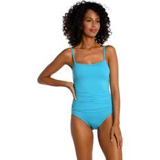 La Blanca Women's Island Goddess Lingerie One Piece Swimsuit, Azul