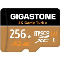 Gigastone [5-Yrs Free Data Recovery] 256GB Micro SD Card, 4K Game Turbo, Nintendo-Switch MicroSDXC Memory Card, GoPro, Action Camera, DJI, UHD Video, R/W up
