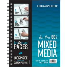 Grumbacher Mixed Media In & Out Pad 7" x 10" 60 sheets