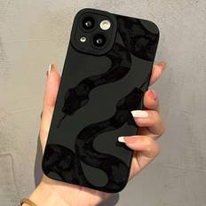 Shein Snake Print Phone Case Compatible With iPhone 15/15Pro/15Plus/15Promax