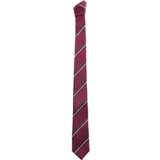 Purple Ties & Bow Ties Children's Clothing Mango Tie with Striped Print - Garnet Red (57002004-JAIME-LP)