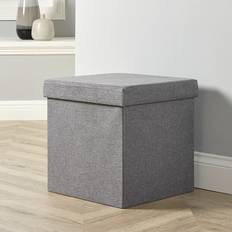 Linen Benches Home Source Folding Ottoman Storage Bench