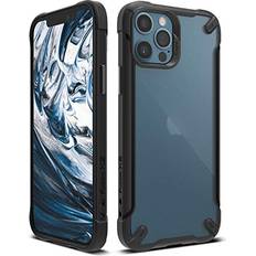 Ringke Fusion-X2 Matte Case Compatible with iPhone 12 Pro 12 Translucent Back Shockproof Advanced Side Grip TPU Phone Cover Black
