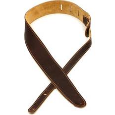 Taylor Leather/ Suede 2.5" Guitar Strap Chocolate Brown