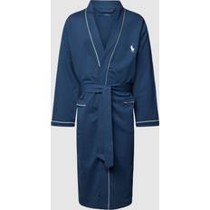 Polo Ralph Lauren Robes Polo Ralph Lauren Man Dressing gown or bathrobe Slate blue Cotton, Polyester Blue