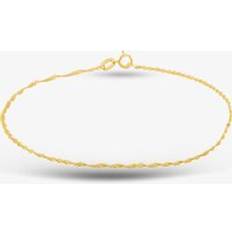 Anklets 9ct Yellow Gold Twist Curb Chain Anklet 1.23.0464