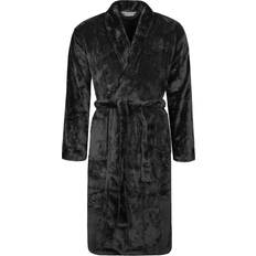 M - Men Sleepwear Heat Holders Mens Thermal Dressing Gown - Black