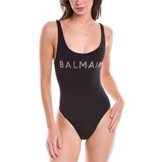 Balmain Swimsuits Balmain Black Crystal Swimsuit 001 BLACK FR