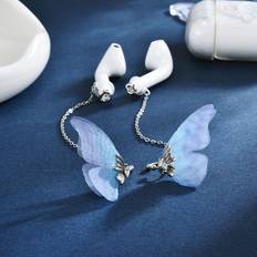 Multicoloured Headphone Accessories Shein Universal Earphone Anti-lost Butterfly Ear Clip