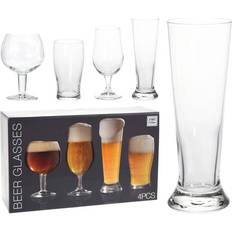Black Beer Glasses Koopman BOX SET OF Beer Glass 4pcs