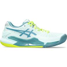 Blue Racket Sport Shoes Asics Gel-resolution Clay Shoes Blue Woman
