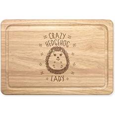 Gift Base Crazy Hedgehog Lady Chopping Board