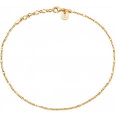 Anklets Daisy Isla Tidal Twist 18ct Gold Plate Anklet SA02_GP