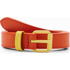 Desigual Women Belts Desigual Contrasting buckle belt ORANGE