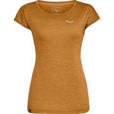 Brown - Women Base Layers Salewa Damen Puez Melange Dry T-Shirt braun