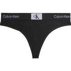 Calvin Klein Cotton Knickers Calvin Klein Modern Thong - Black