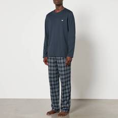 Checkered Sleepwear Emporio Armani Brushed Cotton Pyjamas Multi