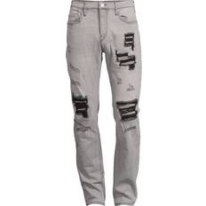True Religion Jeans True Religion Men's Rocco Jeans With Patches Grey