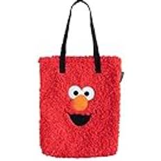 Red Fabric Tote Bags Grupo Erik Sesame Street Elmo Cotton Tote Bag Cotton Shopping Bag 13.8 x 15.8 x 2.2 inches 35 x 40 x 5.5 cm Canvas Bag Cotton Bag Gift Bag Cute Tote Bag Sesame Street Toys