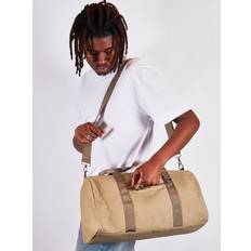 Cotton Weekend Bags Cotton canvas weekend bag bag with front pocket in bay leaf Olive One Size
