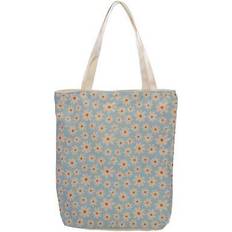 Cotton Fabric Tote Bags Puckator Handy Cotton Zip Up Shopping Bag Oopsie Daisy