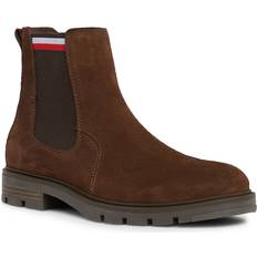 Tommy Hilfiger Boots Tommy Hilfiger Mens Suede Chelsea Boot Cocoa Brown