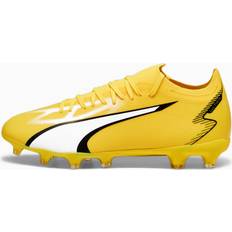 Artificial Grass (AG) - Black Football Shoes Puma Ultra Match Football Boots Yellow