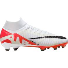 Nike Firm Ground (FG) - Men Football Shoes Nike Zoom Mercurial Superfly Pro FG Firm Ground Soccer Cleat Bright Crimson/White/Black-10.5
