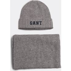 Gant Headgear Gant Men Beanie & Scarf Set ONE SIZE Grey