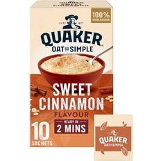Cereal, Porridge & Oats Quaker Oat So Simple Sweet Cinnamon Porridge Sachets Cereal, 10 Per Pack