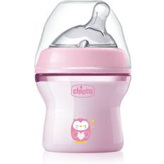 Chicco Baby Bottle Chicco Natural Feeling Anti-Kolik Babyflasche für 0 Monate, 150 ml, mit Weichem Silikonsauger und Doppelventil, Natürliches und Instinktives Gefühl beim Saugen, Kunststoffflasche