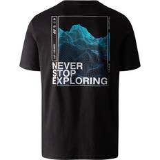 The North Face Men T-shirts & Tank Tops The North Face Foundation Graphic T-Shirt: Black/Optic Blue: