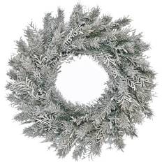 Norfolk Leisure Inches Snowy Stonington Fir Wreath