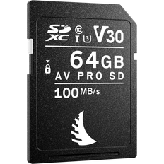 64 GB - SDXC Memory Cards Angelbird SD Card AV PRO 64GB V30 SDXC, 64 GB, UHS-I Speicherkarte, Schwarz