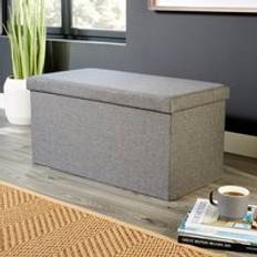 Linen Benches Home Source Folding Linen Storage Bench