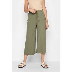 Green - Women Trousers LTS Long Tall Sally Khaki Ocean Crepe Tie Crop, Green, 20, Women Green