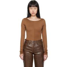 Brown - Women Shapewear & Under Garments Agolde Brown Paulette Bodysuit Beeswax