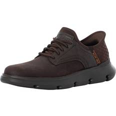 Skechers Men Trainers on sale Skechers Slip-ins Garza Leather Trainers Chocolate