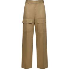 Gucci Trousers Gucci Wide-leg cotton cargo pants brown