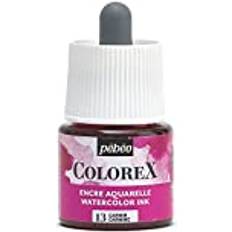 Black Water Colours Pebeo Colorex Watercolour Ink 45ml Carmine