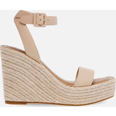 Synthetic Espadrilles Steve Madden Women's Upstage Leather Wedge Sandals Nude