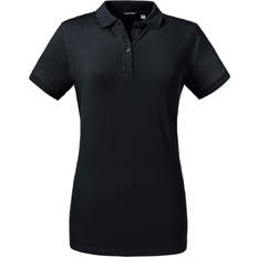 Viscose - Women Polo Shirts Russell Tailored Stretch Polo Black