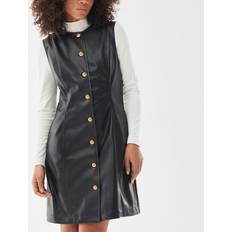 Leopard - Wool Dresses Barbour International Morini Faux Leather Dress, Black