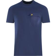 Nylon T-shirts Lyle & Scott Nylon Pocket Blue T-Shirt